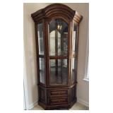 Lighted Corner Cabinet