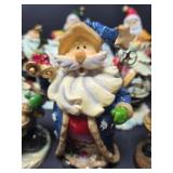 Collection of Christmas Resin Santa