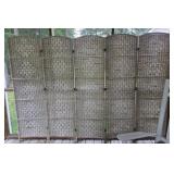 Folding Woven Outdoor Screen