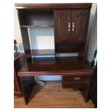 Laminate Desk with Shelving Unit