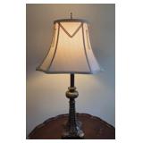 Lamp with Brass Finish Base