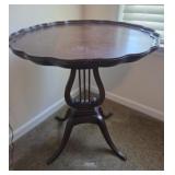 Mahogany Table Harp Lyre Base