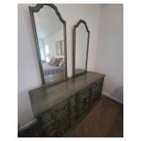 Stanley Vintage Spanish Style Dresser with Mirrors