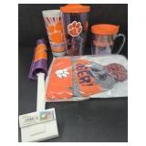 Clemson Assortment Car Flag Cups and Hat