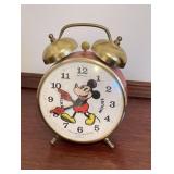 Bradley Disney Mickey Mouse Double Bell Clock