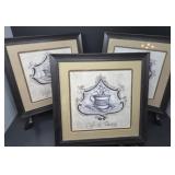 Framed Prints European Coffee Cups