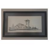 Framed Signed Sketch Charlotte Church