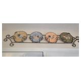 Decorative Chicken Plates on Rack