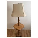 Floor Lamp with Integrated Side Table