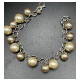Sterling Silver and Pearl Bracelet by Emily Ray