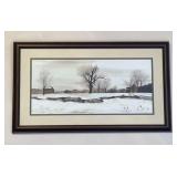Timberlake,Bob "Winter on the Farm" Print