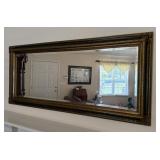 Gilded Black and Gold Wall Mirror