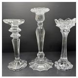 Lead Crystal and Cut Glass Candle Holders