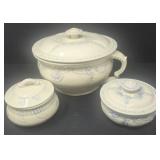 Porcelain Chamber Pot and Powder Dish and More