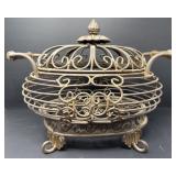 Wrought Iron Basket with Lid