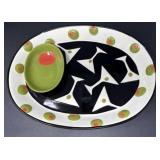 Clay Art Martini Serving Tray