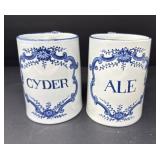 Delft Ale and Cyder Mugs