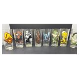 Eight Pepsi Collector Series Glasses