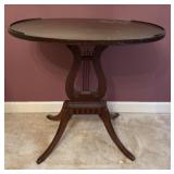 Lyre Harp Base Side Table