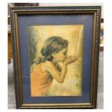 Print "Child Drinking Water" by Sandra Liberman
