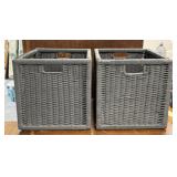 Two IKEA Storage Bins