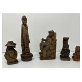 Folk Art Wood Figures by Smiley Small - C
