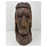 Folk Art Wood Indian by Smiley Small