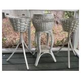 Wicker Plant Stands