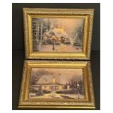 Framed Artwork by Thomas Kincaid