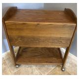 Wood Bar Cart