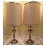 Brass Lamp Pair