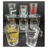 Eight Vintage Shot Glasses From Germany