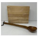 Wood Dipper, Maple Cutting Board