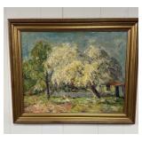 Oil Painting Framed on Board by A. Meyers