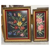Two Framed Needlepoints