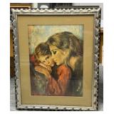 Framed Print "Mother and Child", Sandra Liberman