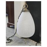 MC Frosted Globe Swag Lamp