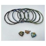 Cloisonné Bracelets and Pendants