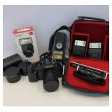 Canon Camera with Flashes