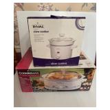 Corningware and Rival Slow Cookers