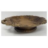 Carved Wood Bowl Music Box