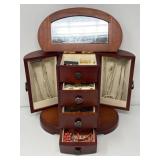 Jewelry Box , Costume and Sterling Contents