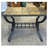 Tile Top Metal Table