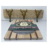 Coat Rack and Alaska Chopping Bowl Set