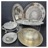 Hammered Aluminum Serveware