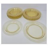 Yellow Depression Glass Plates
