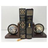 Globe Book Ends & Books