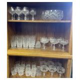 Crystal Stemware, Goblets and Bowl