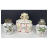 Denture Holder, Victoria Art Painted Shakers