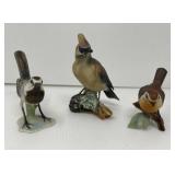 Three Kaiser Porcelain Birds